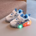 thumbnail image 2 of Otqutp Little Boys Soft Bottom Sneakers Baby Sneakers Non Slip Soft Soled Toddler Shoes Net Summer Casual Shoes for Boys and Girls 0-3 Years(Gray,2.5-3 Years), 2 of 3