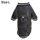 thumbnail image 2 of Abrigo de cuero para mascotas, chaqueta de cuero para perros, abrigo de cuero grueso de felpa MFZFUKR CPB-US-FXT548-3, 2 of 5