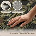 thumbnail image 6 of ODIKA 6'x9' Washable Area Rug Non-Slip, Easy Care, Key Fretwork Meander Frame Border Scroll Geometric Fret Greek Flowing Dynamic for Family Room, Living Room, Master Bedroom, 6 of 7