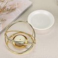thumbnail image 5 of New Product,metal Essential Oil Burner Wax Melting Burner With Ceramic Bowl, Home Decor Tea Light Candle Holder Aroma Diffuser, Round (gold), 5 of 5