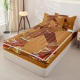 thumbnail image 2 of Castle Fairy Vintage Crystal High Heels Zipper Twin Comforter Sets with Fitted Sheet and 2 Pillowcases,Retro Aesthetics Zipper Bedding Set,Brown Gold,Black Reversible,4-Piece, 2 of 6