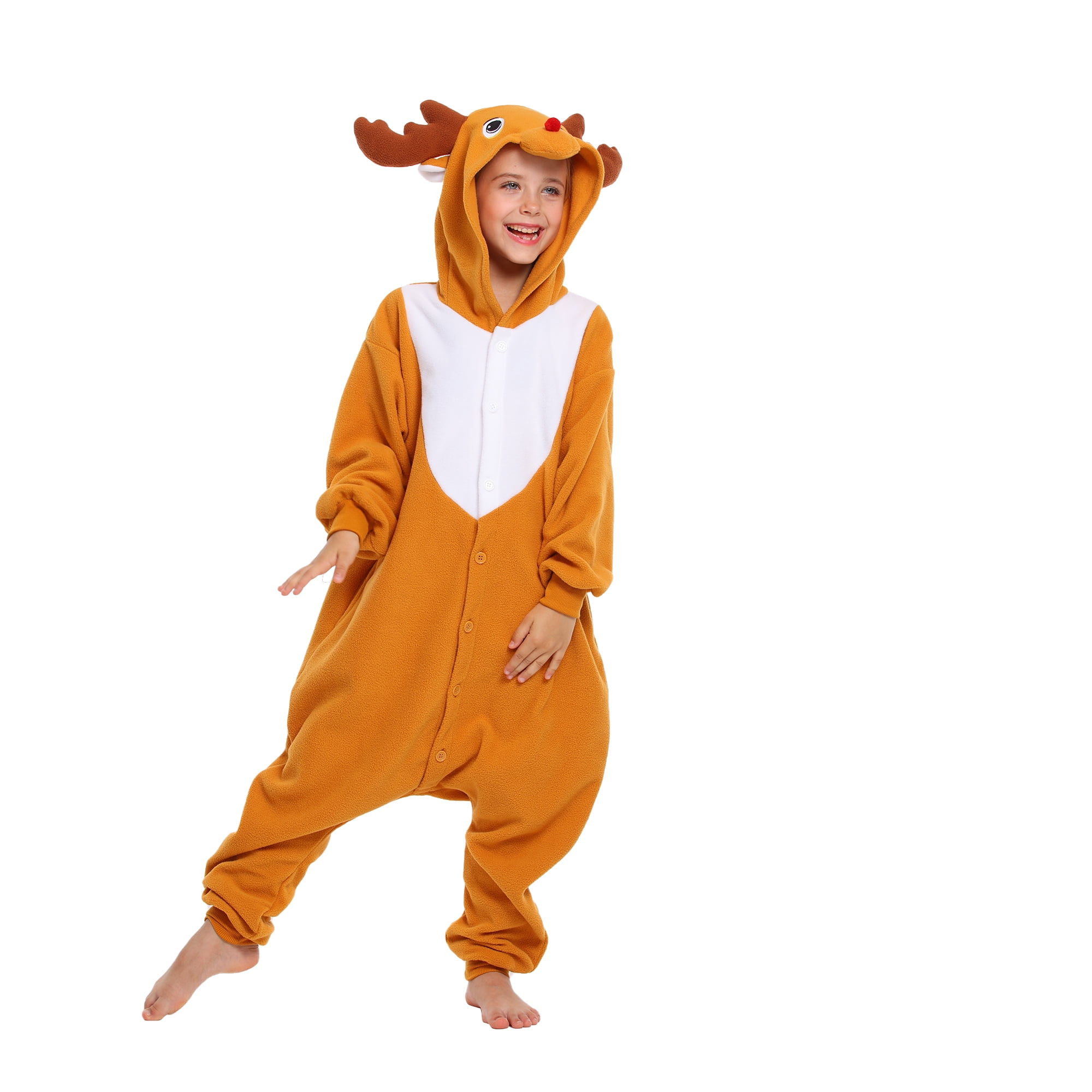 Dalmatian Onesie Adult CANASOUR Christmas Pajamas Polyester Animal Cosplay Suit Small