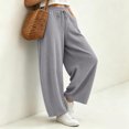 thumbnail image 5 of Luvrsol Womens Sweat Pants Casual Solid Wide Straight Leg Sweatpants Relaxed Fit Long Athletic Lounge Pants S-3XL, 5 of 6