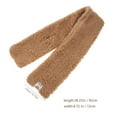 thumbnail image 2 of GOOHOCHY Khaki Plush Scarf for Women Warm and Cozy Winter Neck Warmer Adjustable One Size Fits Most 30.5x78.7 Inches, 2 of 8