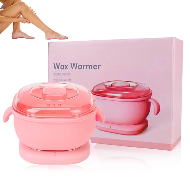 HURRISE Calentador Eléctrico de Cera Caliente, Depilación Femenina, 400ml, Rosa, 100W, Fácil de Limpiar y Resistente al Calor, para Mujeres