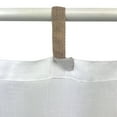 thumbnail image 5 of Elrene Darien Solid Indoor/Outdoor Sheer Velcro Tab Top Window Curtain Panel White 52x95 95 Inches, 5 of 5