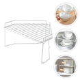 thumbnail image 3 of OULII 1Pack Lumber Storage Metal Rack Carbon Steel White Simple and Compact for Balcony, 3 of 8