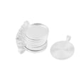 thumbnail image 3 of GUOOL 10sets 25mm Blank Round Base Cameo Setting Bazel DIY Cabochon Silver White, 3 of 9
