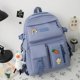 thumbnail image 3 of Conjunto de 4 piezas de mochilas, nuevas mochilas escolares de moda para chicas adolescentes, mochila de viaje de lona para mujer, bolso de hombro para estudiante, 3 of 4
