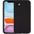 thumbnail image 1 of Compatible with iPhone 11 Silicone Case, Liquid Silicone Soft Rubber Protective Phone Case Full Protection Cover Black, 1 of 7