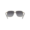 thumbnail image 4 of Gafas de sol Versace Man con montura dorada pálida de 59 mm y lentes de color gris claro, 4 of 4