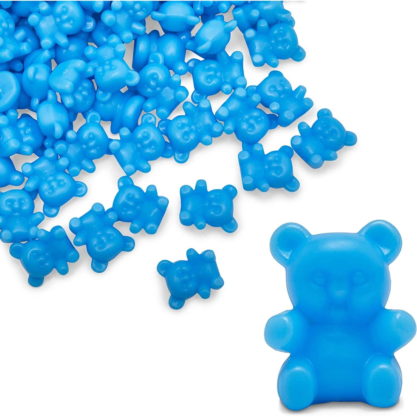 Boy Birthday Candle Baby Shower Cake Topper Smiley Star Bear Blue Party Supply