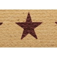 thumbnail image 6 of VHC Brands Classic Country Primitive Tabletop & Kitchen - Burgundy Tan Jute Red Stencil Stars Runner, 8" x 24", 6 of 11