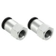 thumbnail image 1 of Unique Bargains 2 Pcs 1/2 Inch OD Tube to 1/4 Inch NPT Female Thread Push to Connect Fittings, 1 of 7