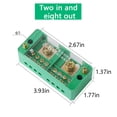 thumbnail image 4 of facefd Boîte de Distribution d'Alimentation 660V Connecteur de Fil Remplacement Blocs de Jonction Maison Hôtel Accessoires de Réparation Pièces de Rechange 2-en-8-Sortie, 4 of 5