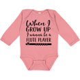 thumbnail image 3 of Inktastic Future Flute Player Music Gift Boys or Girls Long Sleeve Baby Bodysuit, 3 of 5