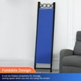 thumbnail image 4 of Room Dividers Folding Privacy Screen with 4 Panels Steel Frame Living Room Divider For Living Room,Office Use, Blue, 4 of 7