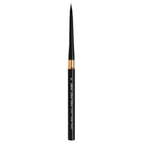 Silver Brush Limited 3100ST-6 Black Velvet Voyage Travel Brush Round Paintbrush for Watercolor, Gouache, Inks, & Dyes, Size 6, Short Handle