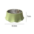 thumbnail image 5 of Cat Bowls Water Skirt Hem Shell and Non Slip Food Bowl Cute for Pet Supplies Green, 5 of 8