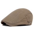 thumbnail image 2 of Adjustable Beret Hat Keep Warm Lightweight British Style Gentleman Men Berets for Travel, 2 of 8