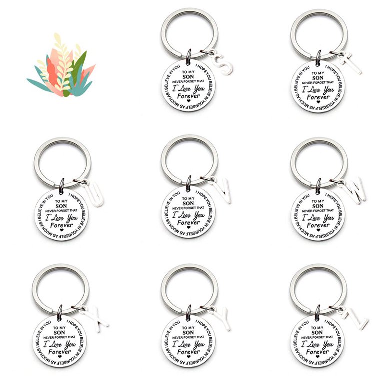 To My Son Inspirational Keychain Never Forget That I Love You Forever  Encourage Birthday Gifts keychain