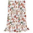 thumbnail image 2 of Honeii Gnomes And Autumn Leaves Print Fleece Blanket - Throw Blanket for Bed, Sofa, Couch, Camping, and Travel , Microplush Ultra Soft Warm Blanket-40"x30", 2 of 7
