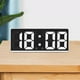 thumbnail image 1 of Reloj despertador electrónico, brillo ajustable, pantalla LED de calendario Reloj de gran número para el hogar, dormitorio, ancianos, adultos, regalos Blanco Soledad Despertador, 1 of 7