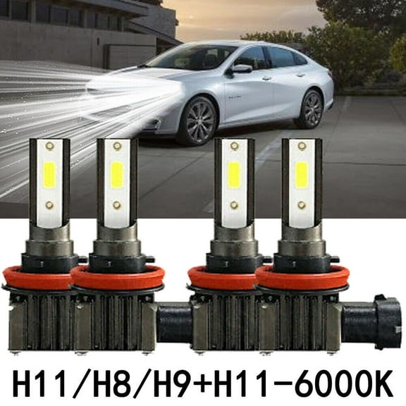 H11  H9 for 2020 Silverado 2500 3500 HD WT Custom LT White LED Headlights Bulbsp