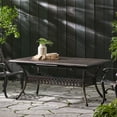 thumbnail image 3 of GDF Studio Betsys Outdoor Cast Aluminum Expandable Dining Table, Shiny Copper, 3 of 13