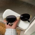 thumbnail image 2 of Gafas de sol con forma de ojo de gato para hombre y mujer, lentes de sol elipse con protección UV400, ideales para viajes al aire libre y conducir, 2 of 5
