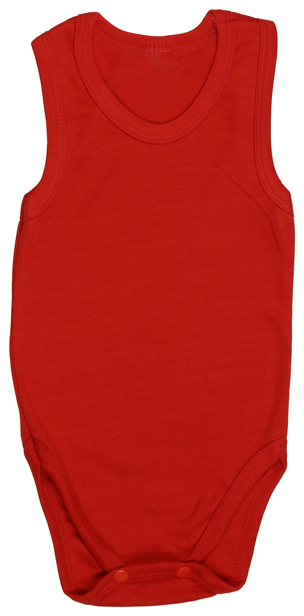 ToBeInStyle Boy's Pack of 4 Ultra-Soft Cotton Baby Tank Top Bodysuits - Cool - 3-6 Months Old