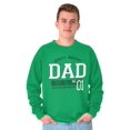 thumbnail image 6 of Fathers Day World's Greatest Dad No 1 Men's Crewneck Sweatshirt Brisco Brands X, 6 of 7