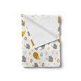 thumbnail image 2 of Hedgehog Soft Flannel Fleece Throw Blanket, Autumn in Woods Theme Different Wildlife Mascots with Little Flowers, Cozy Plush for Indoor and Outdoor Use, 50" x 70", Earth Yellow and Grey, by Ambesonne, 2 of 5
