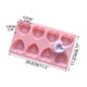 thumbnail image 2 of Bandeja de molde de silicona en forma de corazón | Chocolate de 8 cavidades • Caramelos • Máquina de Hielos | Moldes rojos flexibles antiadherentes de grado alimentario | Corazones profundos de 25mm, 2 of 6