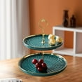 thumbnail image 6 of 2 Layer Cupcake Stand Elegant Ceramic Dessert Cake Stand Serving Tray for Cakes Green, 6 of 8