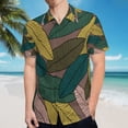 thumbnail image 5 of High Quality Hawaiian Shirts for Men Short Sleeve Aloha Beach Shirt Floral Summer Casual Button Down Shirts Blouses TZ7346, 5 of 7