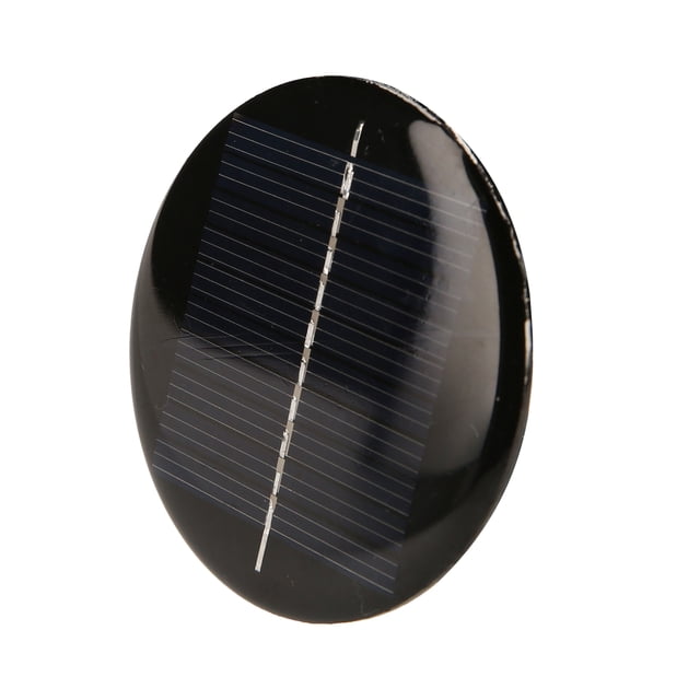 60mm Round Polycrystalline Silicon Solar Panel, 0.28W 5V 56mA, IP65 Waterproof DIY Epoxy Solar Module for Solar-Powered Models, Toys, Lights, Small DC Battery Charging & Educational Projects,