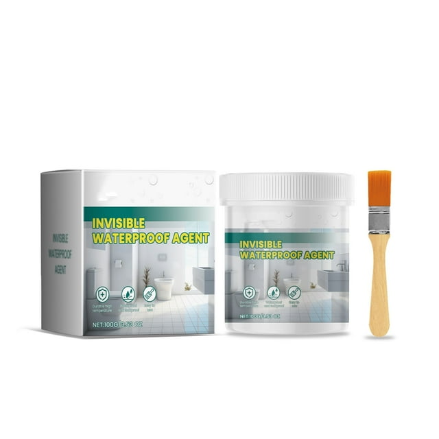 Huanglei Scellant Transparent pour Carreaux Murs et Fuite Forte Adhérence Solution d'Imperméabilisation Durable et Flexible 100ml