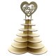 thumbnail image 3 of leyfeng 7 niveles de madera en forma de corazón I L-ove You Wedding Chocolate Display Stand Party Centerpiece, 3 of 8