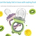 thumbnail image 3 of Bolsa para morder con forma de hongo pequeño, gel para morder con forma de jirafa bebé, frutas y verduras, 3 of 3