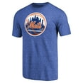 thumbnail image 2 of Men's Heathered Royal New York Mets Cooperstown Collection Forbes Tri-Blend T-Shirt, 2 of 3