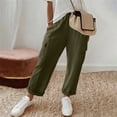 thumbnail image 2 of Kelon Wide Leg Pants for Women Elastic Waisted Casual Palazzo Straight Leg Pants Summer Beach Trouser XL, 2 of 9