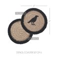 thumbnail image 6 of VHC Brands Raven Harvest Stencil Braided Cotton Coaster Set of 6, Decorative Fall Coasters, Table Decor for Fall Thanksgiving and Halloween, 6 of 6