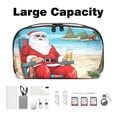thumbnail image 3 of Santa Claus Travel Cord Organizer Case Small with Cable Organizer, USB Pouch, and Phone Charger Organizer - Oxford Cloth Waterproof Storage Bag for Electronic Devices - 5.9x9.44x3.14 in, 3 of 6