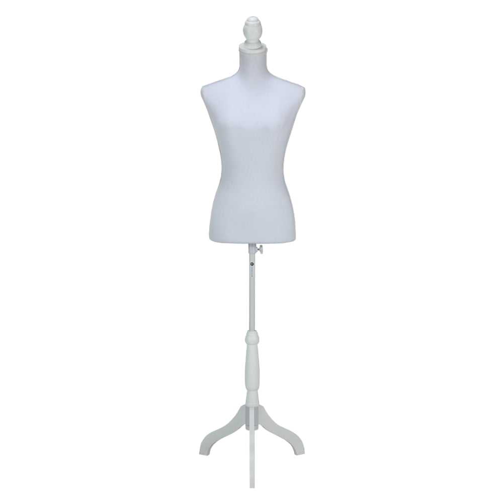 Homegear Female Lady Mannequin Torso Form with Tripod Stand for Displays/Photography Black/White/Pattern Vintage Pattern 