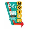 thumbnail image 2 of Brando, JJ 15x18 White Modern Wood Framed Museum Art Print Titled - Bobs Motel In White, 2 of 4