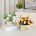 thumbnail image 4 of Flores artificiales, flores artificiales, plantas verdes, plantas en macetas, salón, comedor, decoración de escritorio, 4 of 5