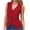 Red, variant on QSXADF Women's Sleeveless Blazer Vests Button Closure V Neck Hoodless Solid Fall Casual Ladies Outdoor Jacket