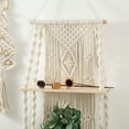 thumbnail image 3 of Handmade Tassel Macrame Wall Hanging Shelf Boho Cotton Rope Shelf, 3 of 5