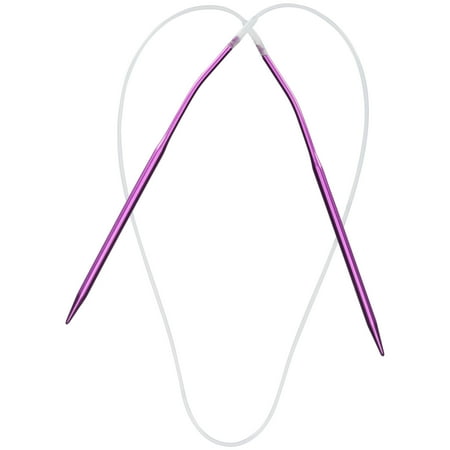 - Boye Anodized Aluminum Purple Circular Knitting Needles, 2 Piece